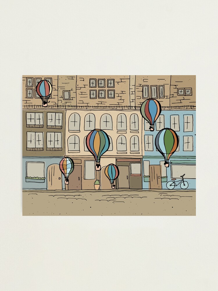 Alternate view of Mice taking Balloon Rides in Edinburgh, Scotland Photographic Print