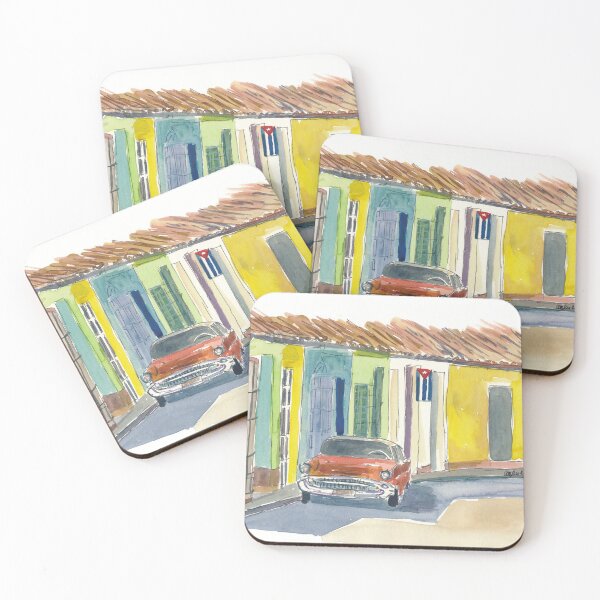 Item preview, Cuban Street Scene With Vintage Cars designed and sold by artshop77.