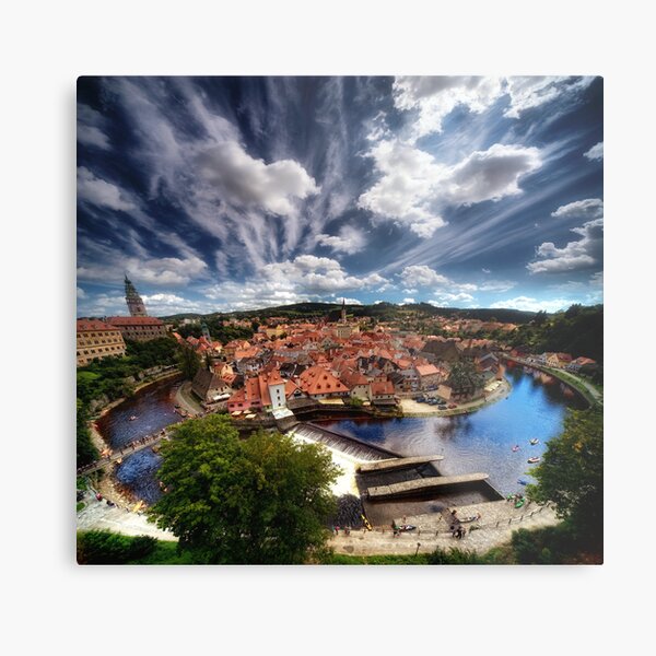 Cesky Krumlov panorama Metal Print