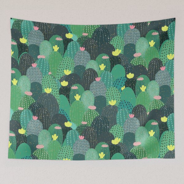 Item preview, Summer Green Teal Cactus & Gold dots Cute Design designed and sold by NdesignTrend.