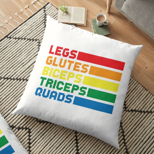 Legs Glutes Biceps Triceps Quads LGBTQ Floor Pillow