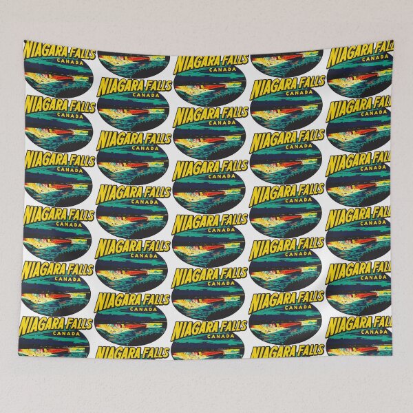 Item preview, Niagara Falls Ontario Vintage Travel Decal designed and sold by hilda74.