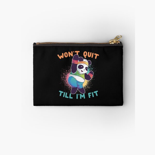 Item preview, Won't Quit Till I'm Fit Panda designed and sold by thingsandthings.
