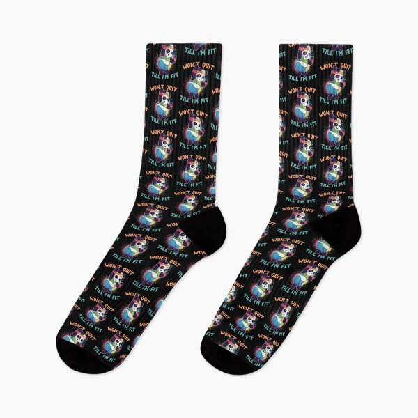 Item preview, Won't Quit Till I'm Fit Panda designed and sold by thingsandthings.