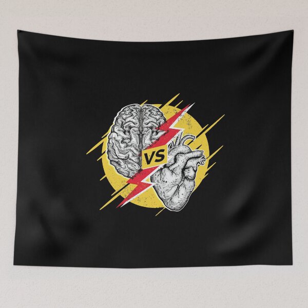 Item preview, Heart against brain designed and sold by Frergo.