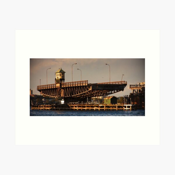Old Glebe Island Bridge, Sydney Art Print