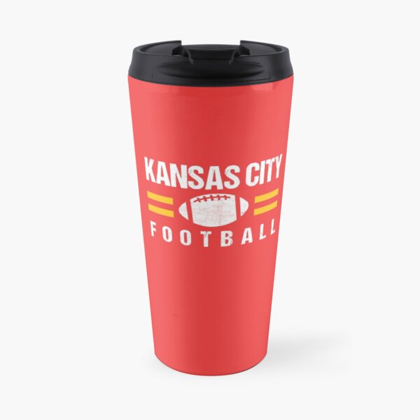 KC Kansas City Red Yellow Football Kingdom Kc 2020 Sports Fan Championship Classic Travel Mug