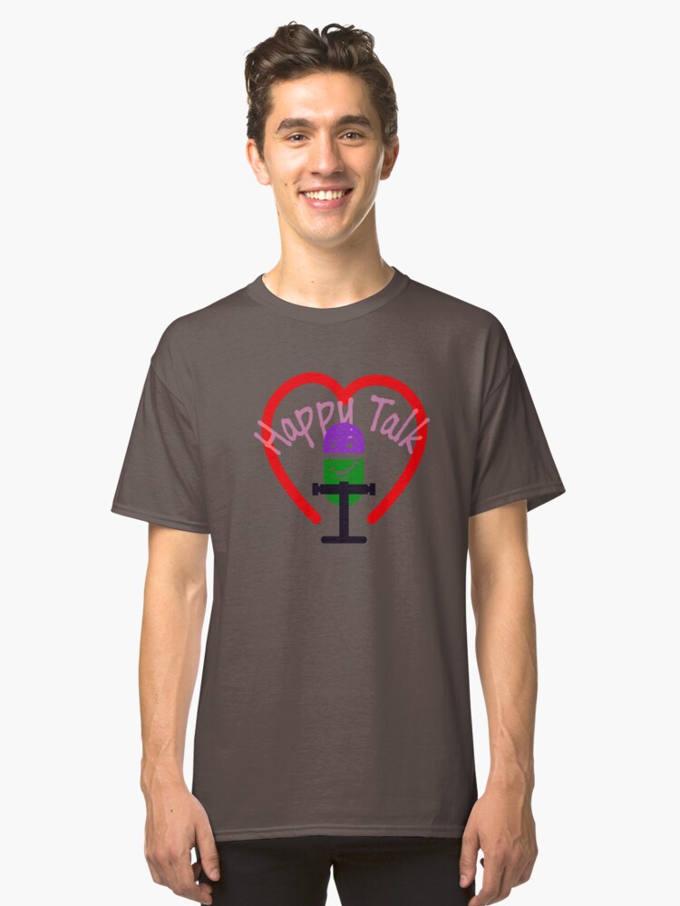 Alternate view of Happy Talk Microphone Heart Classic T-Shirt