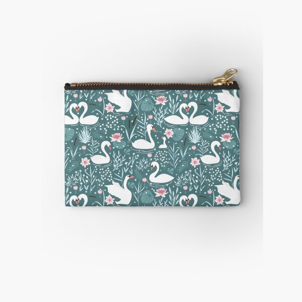 Item preview, Dark swan and flowers pattern designed and sold by Jelena Slijepcevic.