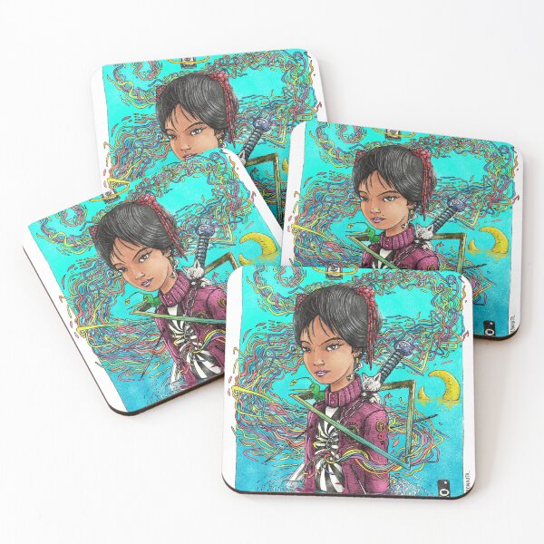 Item preview, Ninja girl cell phone designed and sold by Ilustronauta.
