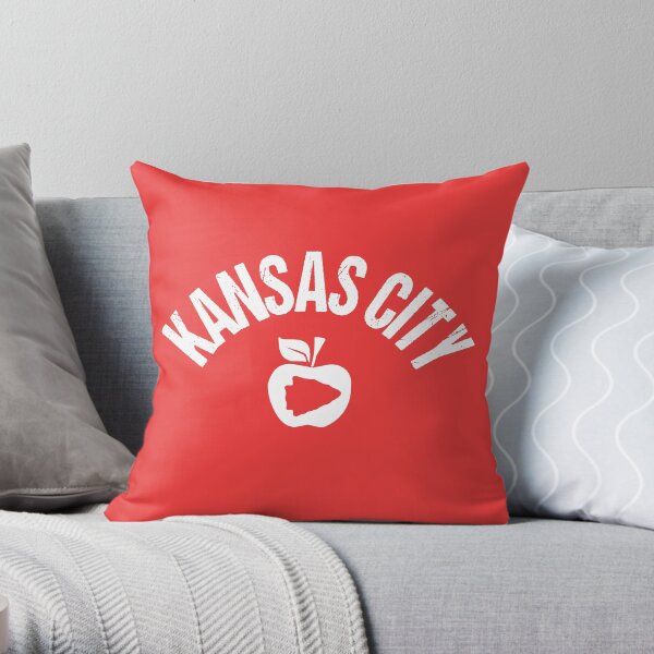 KC Face mask Kansas City facemask KC Kansas City School Teacher Kc Red Apple Arrowhead Design KC Kingdom 2020 Awesome Kansas City Teachers Gift Merchandise Throw Pillow