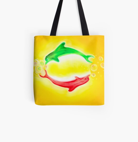 Dance of the dolphins All Over Print Tote Bag