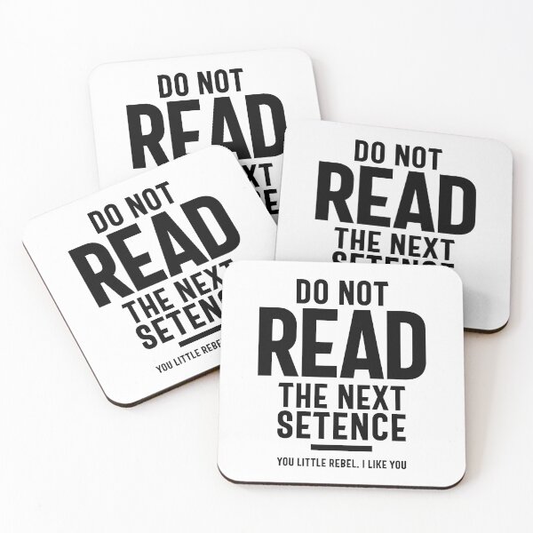 Item preview, Do Not Read The Next Setence Funny English Gift designed and sold by cidolopez.
