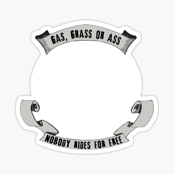 Funny 'Gas Grass Or Ass' Tin Sign - 12x8 Inch Metal Wall Plaque For Garage, Office & Man Cave