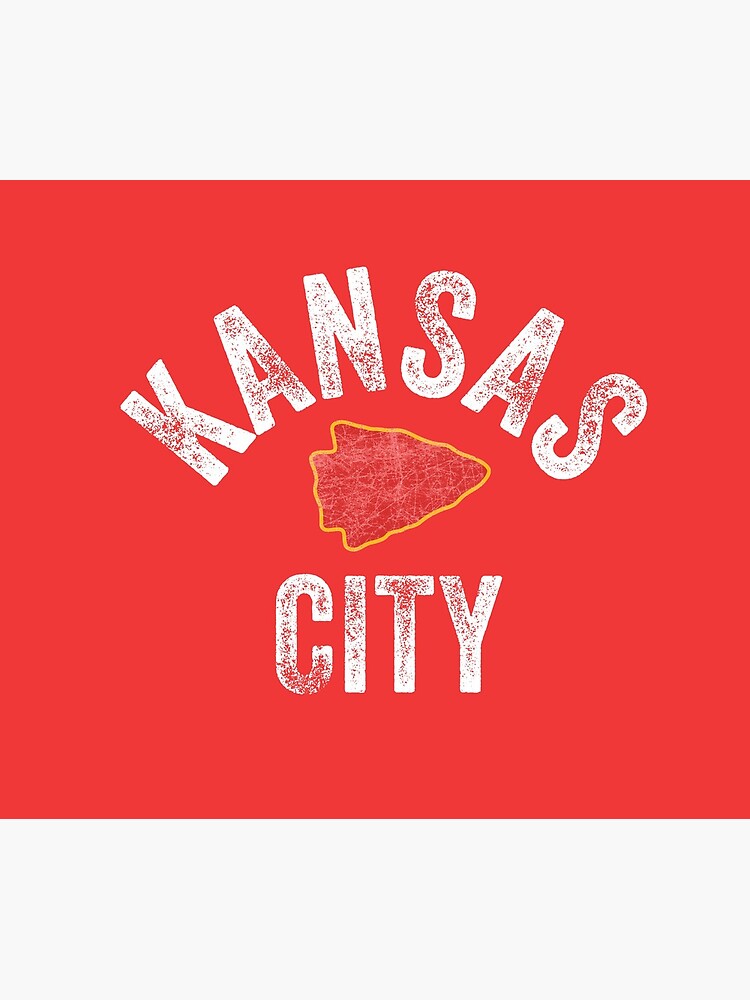 KC Football Tribal Kansas City football Vintage Red Arrowhead Kc Fan Kansas city by kcfanshop