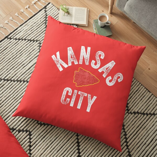 KC Football Tribal Kansas City football Vintage Red Arrowhead Kc Fan Kansas city Floor Pillow
