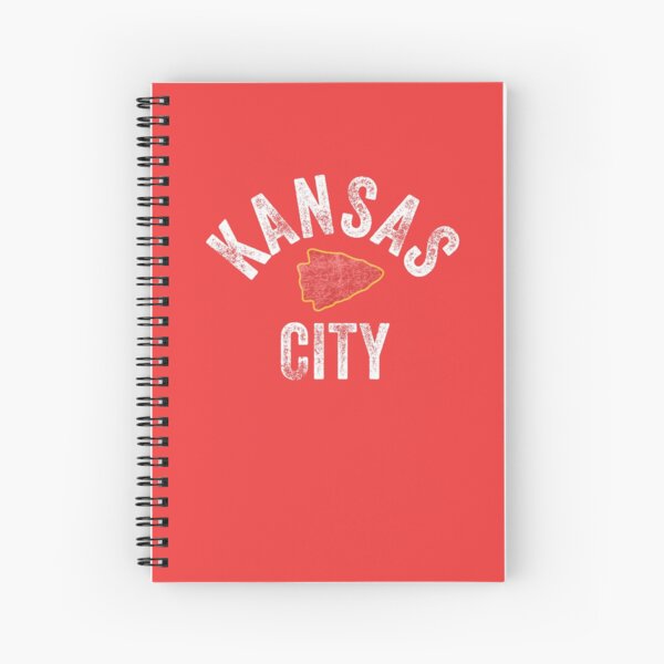 KC Football Tribal Kansas City football Vintage Red Arrowhead Kc Fan Kansas city Spiral Notebook