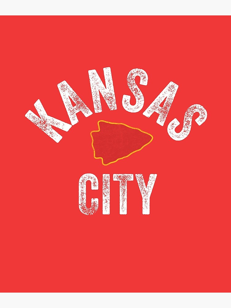 KC Football Tribal Kansas City football Vintage Red Arrowhead Kc Fan Kansas city by kcfanshop