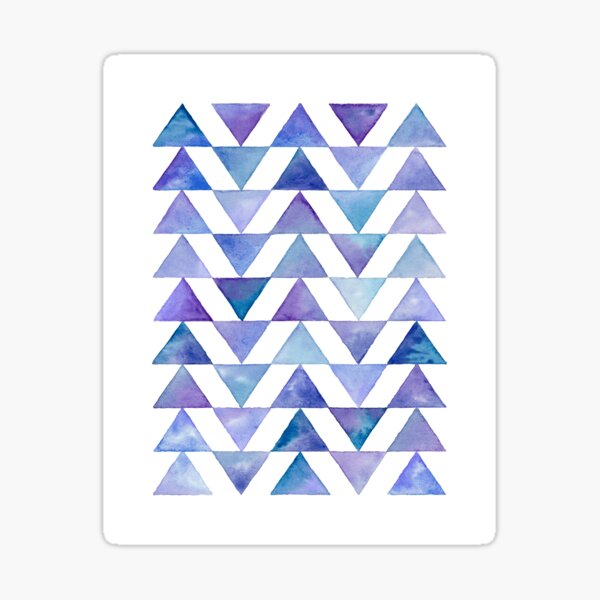 Geometric Watercolour Pattern Sticker