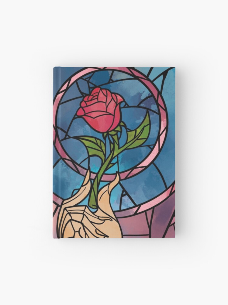 Enchanted Stained Glass Rose Hardcover Journal By Creativemisc Redbubble
