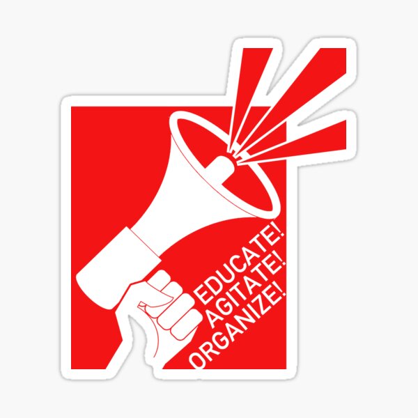 Artikel-Vorschau von Erziehen, Agitieren, Organisieren - Aktivist, DSA, Sozialist, designt und verkauft von SpaceDogLaika.