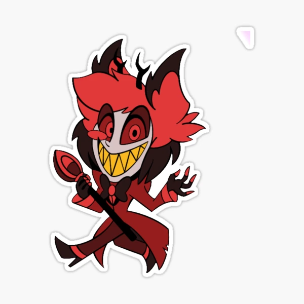 Lot De 100 Autocollants Hazbins Alastor En Vinyle Imperméable