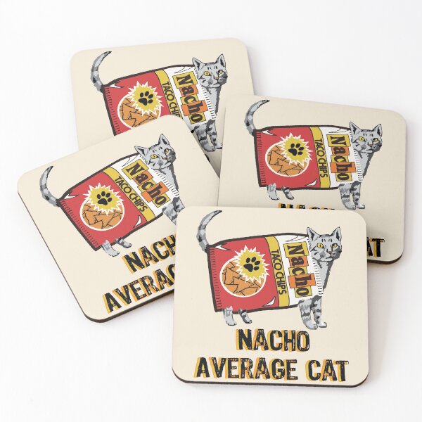 Item preview, Cute Taco Chips Nacho Cat designed and sold by NeonSpaceJunk.
