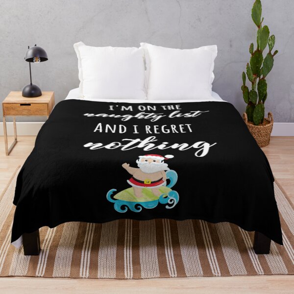 Item preview, I'm on The Naughty List And I Regret Nothing designed and sold by PinkPandaPress.