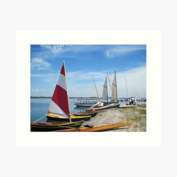 Item preview, Traditional wooden boats on the beach at the 2011 Small Craft Festival designed and sold by Ray Vaughan.