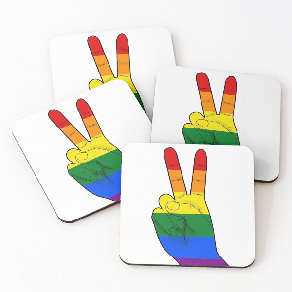 Item preview, Lgbt peace sign hand designed and sold by Maci-MC.