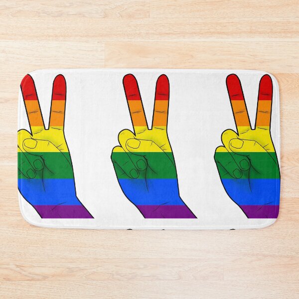 Item preview, Lgbt peace sign hand designed and sold by Maci-MC.