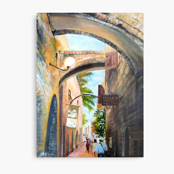 Enticing Bridges Metal Print