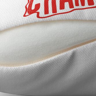Alternate view of KC Face mask Kansas City facemask Champions KC Kansas City Red Kingdom Arrowhead 2020 KC Red Kingdom KC Champions Gear Throw Pillow