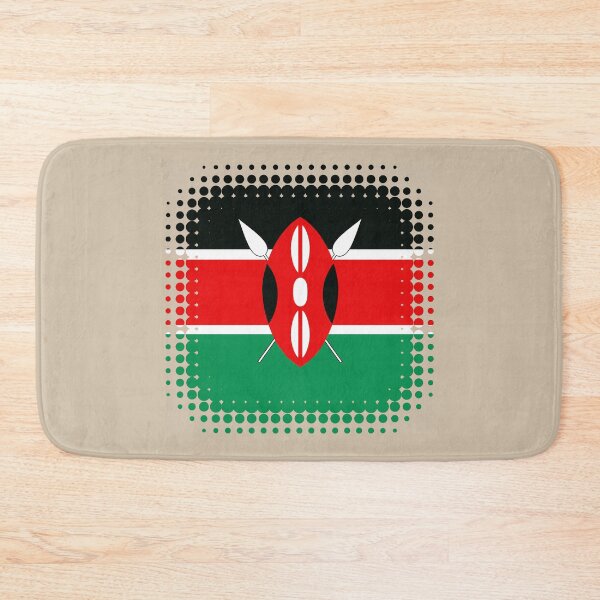 Item preview, Flag of Kenya - Retro designed and sold by pixelinga.