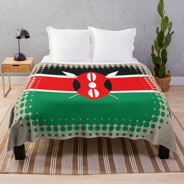 Item preview, Flag of Kenya - Retro designed and sold by pixelinga.