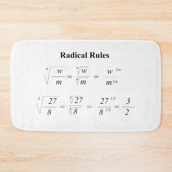 Item preview, Radical Rules:: The  AlgebraMatrix at Redbubble designed and sold by Mark Stansberry.
