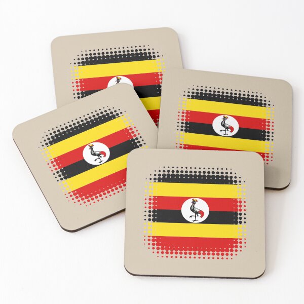Item preview, Flag of Uganda - Retro designed and sold by pixelinga.