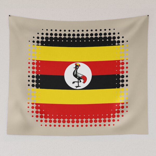 Item preview, Flag of Uganda - Retro designed and sold by pixelinga.
