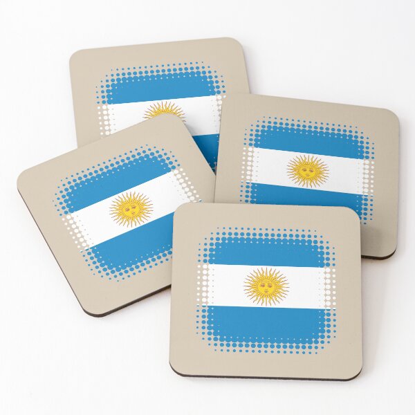 Artikelvorschau, Flag of Argentina - Retro entworfen und verkauft von pixelinga.