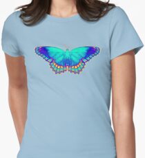 Colorful Butterfly Women's Fitted T-Shirt