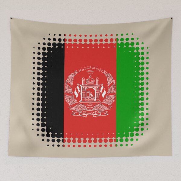 Item preview, Flag of Afghanistan - Retro designed and sold by pixelinga.