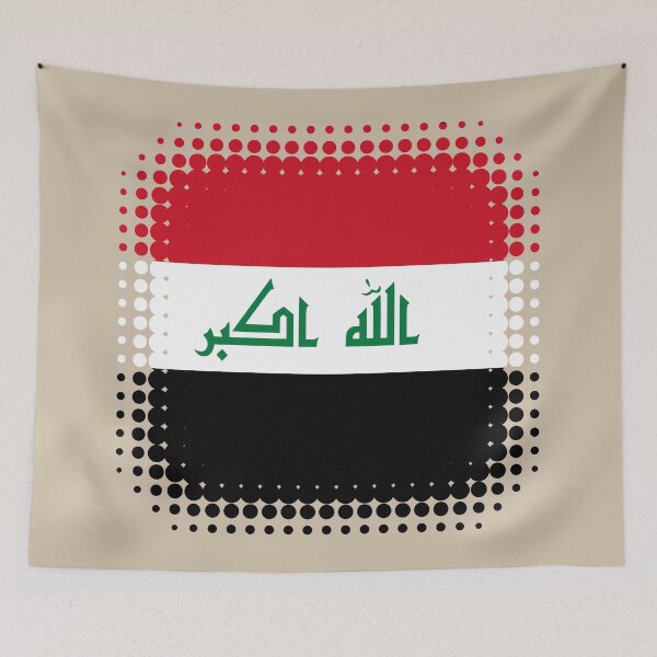 Item preview, Flag of Iraq - Retro designed and sold by pixelinga.
