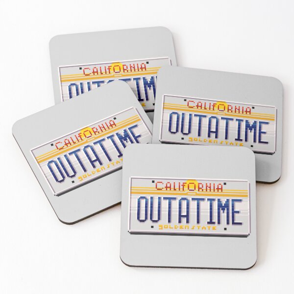 Item preview, OUTATIME pixel plate designed and sold by Shy Guy's Pixels.