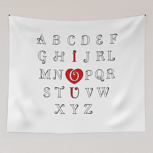 Item preview, Valentine Day Alphabet ABC I Love You designed and sold by mouad naouiri.