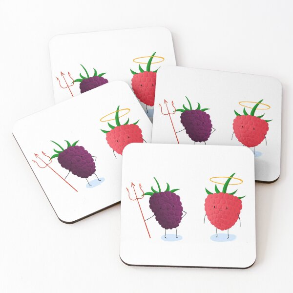 Item preview, Evil blackberry and good raspberry designed and sold by maryannacher.