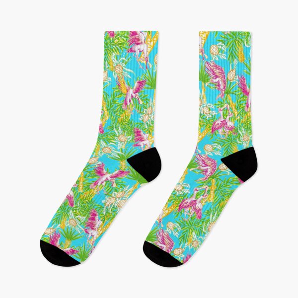 Item preview, Tropical Spoonbills :: Pineapples and Palm Tree Lilly Pulitzer Inspired :: I love when you ruffle my feathers  designed and sold by tinaschofield.