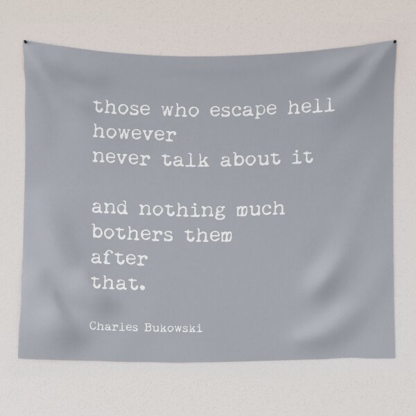 Item preview, Bukowski - Those who escape hell designed and sold by Skippingbird.