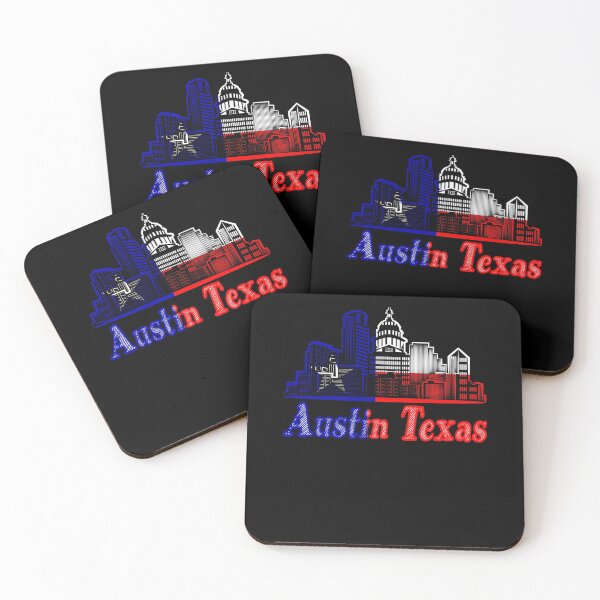 Item preview, Austin Texas Skyline Downtown City Flag Sketch  designed and sold by Almazik27.