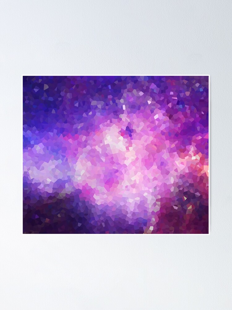 Galaxie Farben Mosaik Poster By Gpcdesign Redbubble