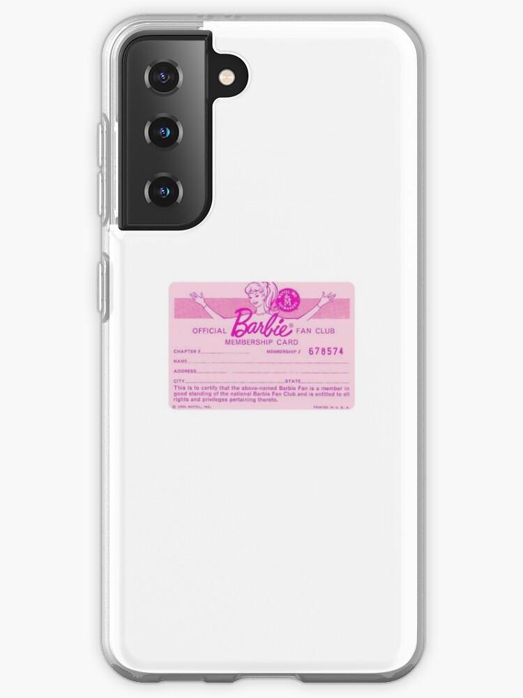 Barbie Fan Club Membership Card Samsung Galaxy Phone Case for